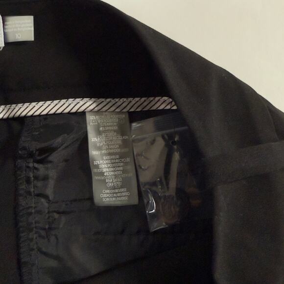 Calvin Klein Black Curvy Fit Roomy Hip Straight Leg Trouser Pants NEW Career - Picture 8 of 12